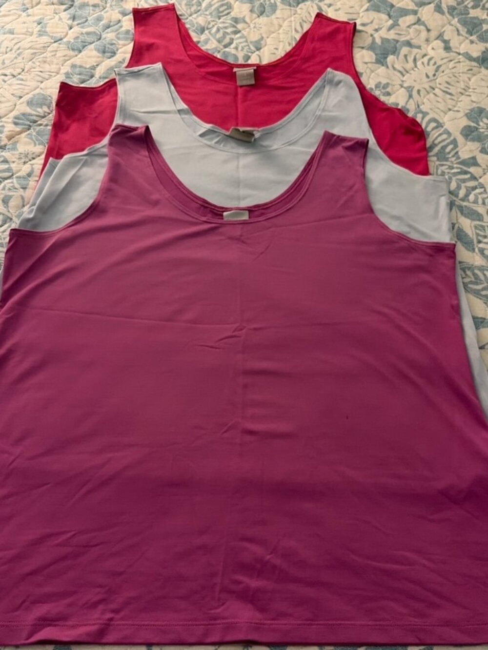 CHICO'S SLEEVELESS TANK SIZE 3-XL- BUNDLE OF 3